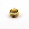 Ring Size - 8 Brass Spinner Ring W - BSPR998 18K Gold Plated Brass Fidget Rings Chunky Wide Band & Wire Spinner Ring